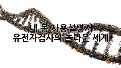 내 몸 사용설명서?! 🧬 유전자검사의 놀라운 세계!
